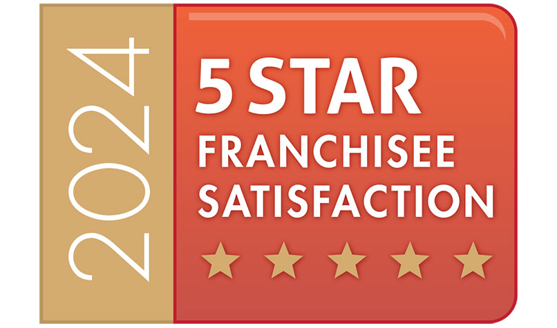 5 star franchisee satisfaction logo 2024